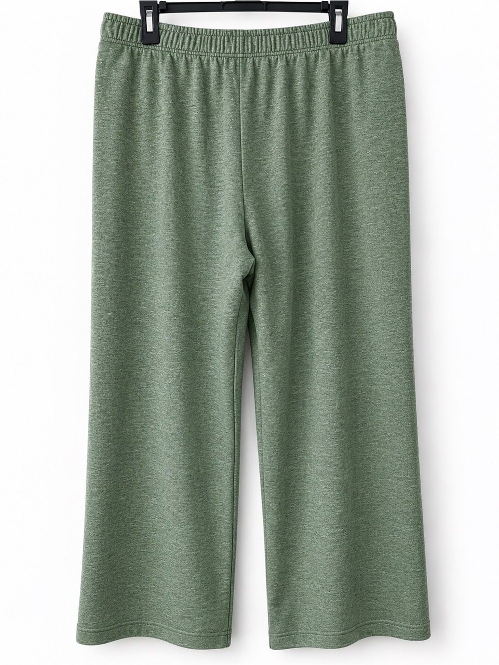 NWT J.Crew CloudSpun Wide Leg Lounge Pants Sage Green Sz XL Soft Knit - Picture 2 of 3